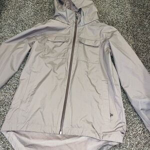 Girls large 14/16 columbia rain jacket size large mauve pink in color